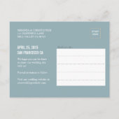 Modern Wedding Save the Date Photo Briefkaart (Achterkant)
