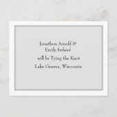 Modern Wedding Save the Date Photo Briefkaart (Achterkant)