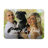 Modern Wedding Save the Date Photo Magneet (Horizontaal)