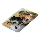 Modern Wedding Save the Date Photo Magneet (Linkerzijde)