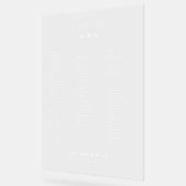 Modern Wedding Seating Chart Acryl Bord (Hoek)