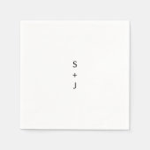 Modern Wedding Servet (Voorkant)