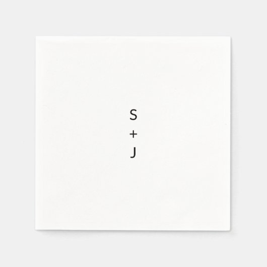 Modern Wedding Servet (Voorkant)