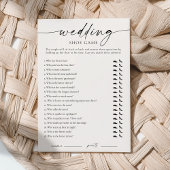 Modern Wedding Shoe Game Kaart