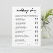 Modern Wedding Shoe spel Kaart (Staand voorkant)
