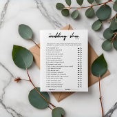 Modern Wedding Shoe spel Kaart