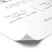 Modern Wedding Shuttle Service Sign Poster (Hoek)