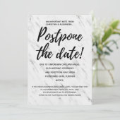 Modern Wedding Uitgesteld Geannuleerd Uitstel Kaart (Staand voorkant)