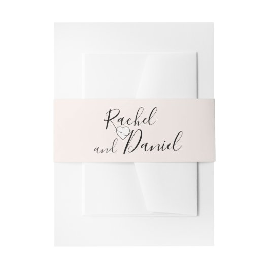 Modern Wedding Uitnodigingen Wikkel (Voorkant Voorbeeld)