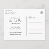 Modern Wedding Verloving SAVE OUR DATE | FOTO Aankondigingskaart (Achterkant)