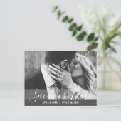 Modern Wedding Verloving SAVE OUR DATE | FOTO Aankondigingskaart (Staand voorkant)