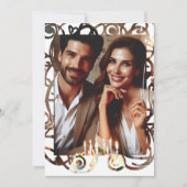Modern Wedding Vow Vernieuwing Jubileum Party Foto Kaart (Voorkant)