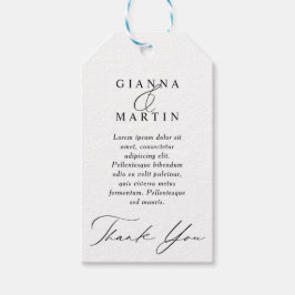 Modern Wedding Weekend Thank You Cadeaulabel