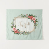 Modern Wedding Welcome Sign, Boho Wedding Wandkleed (Voorkant (horizontaal))