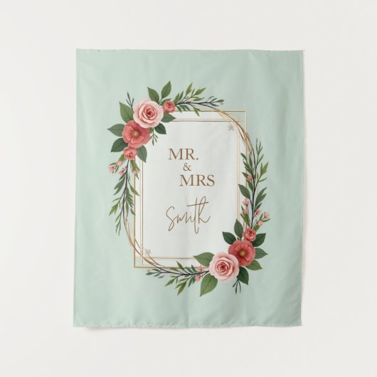 Modern Wedding Welcome Sign, Boho Wedding Wandkleed (Voorkant)