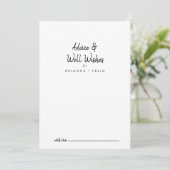 Modern Wedding Well wil Advieskaart (Staand voorkant)