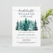 modern weekend in de bachelorette van de Bossen iv Kaart (Staand voorkant)
