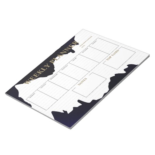 Modern Weekly Planner Notitieblok (Schuin)