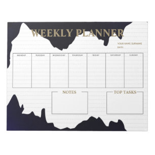 Modern Weekly Planner Notitieblok