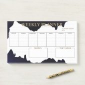 Modern Weekly Planner Post-it® Notes (Op bureau)