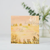 Modern Weide Landelijk Bloem Landschap Verjaardag Kaart (Staand voorkant)