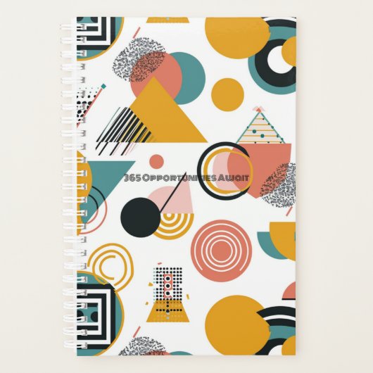 Modern wekelijks/jaarlijks planner (Voorkant)