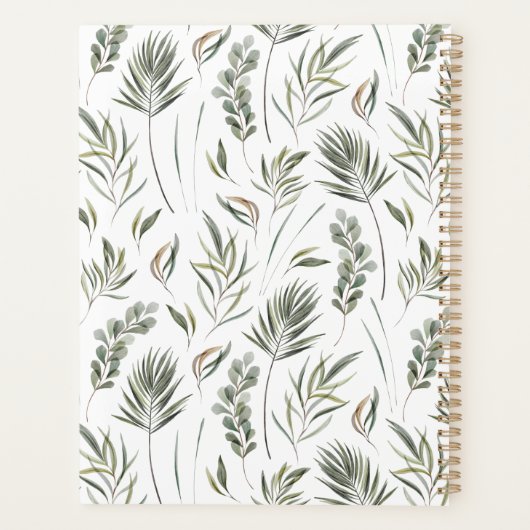 Modern wekelijks/jaarlijks planner (Achterkant)