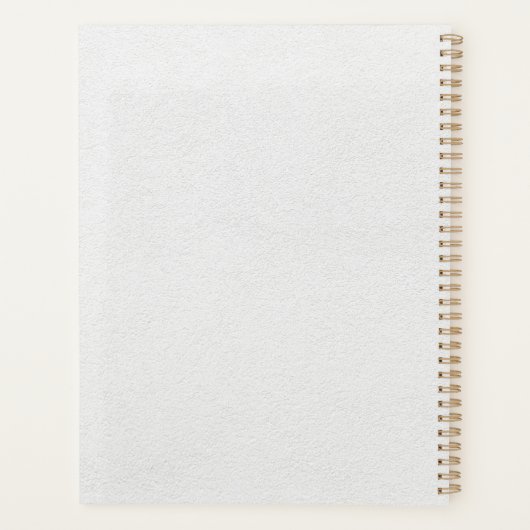 Modern wekelijks/jaarlijks planner (Achterkant)