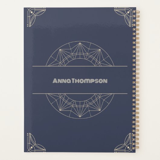 Modern wekelijks/jaarlijks planner (Achterkant)