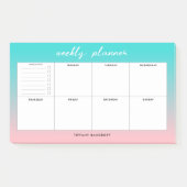 Modern wekelijkse planning om aanbiedingen te doen post-it® notes (Voorkant)