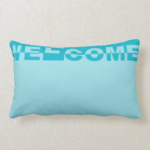 Modern WELCOME Banner en je achterkant. en ideeën Kussen