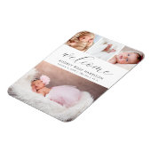 Modern Welcome Photo Collage Birth Magneet (Linkerzijde)