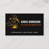 Modern Welder Welding Fabricator Visitekaartje (Voorkant)