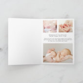 Modern Welkom 4 Foto geboorte Aankondiging (Binnen)