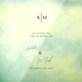 Modern welkom op onze bruiloft minimalistische sti raamsticker (Vel 3)