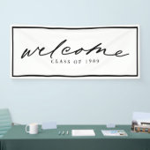 Modern welkome aangepaste ontwerpversie van script spandoek (Beurs)