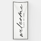 Modern welkome aangepaste ontwerpversie van script spandoek (Verticaal)