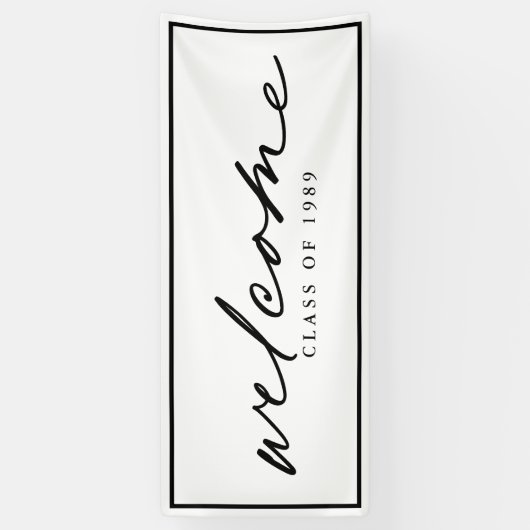 Modern welkome aangepaste ontwerpversie van script spandoek (Verticaal)