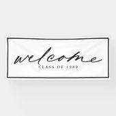 Modern welkome aangepaste ontwerpversie van script spandoek (Horizontaal)