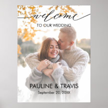 Modern Welkomstbord voor bruiloft