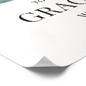 Modern Welkomstbord voor eindexamenfoto Poster (Hoek)