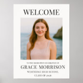 Modern Welkomstbord voor eindexamenfoto Poster (Voorkant)