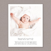 Modern welkomstscript 4 foto geboorte aankondiging