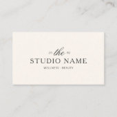 Modern Wellness- en Schoonheidsstudio Boutique Visitekaartje (Voorkant)