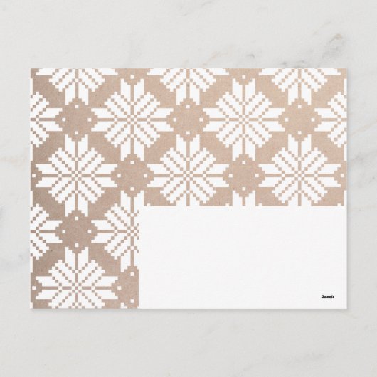 Modern wending you Joy Holiday Craft Paper Feestdagenkaart (Achterkant)