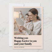 Modern wens je gelukkig Pasen | Fotocadeau (Voorkant)