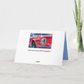 modern wenskaart voor spierauto kaart (Achterkant)