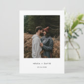 Modern We're Eloping Photo Wedding Kaart (Staand voorkant)