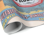 modern western cowgirl cadeaupapier (Rol Hoek)