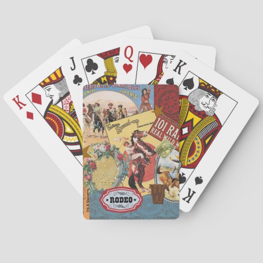 modern western cowgirl pokerkaarten (Achterkant)